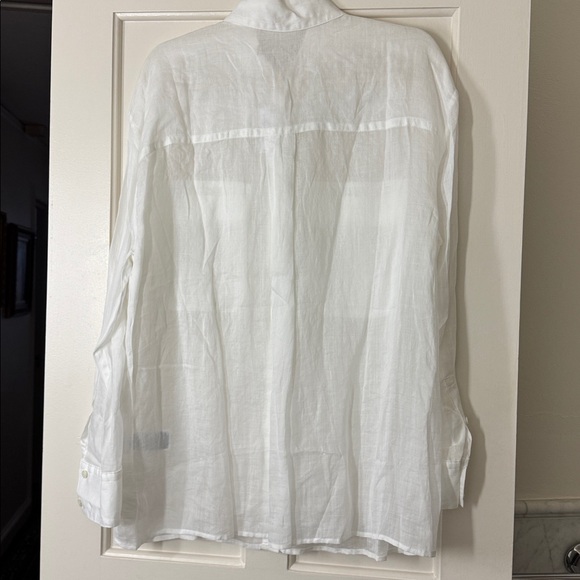 Banana Republic Tall Sheer Ramie Linen Shirt - Picture 9 of 12